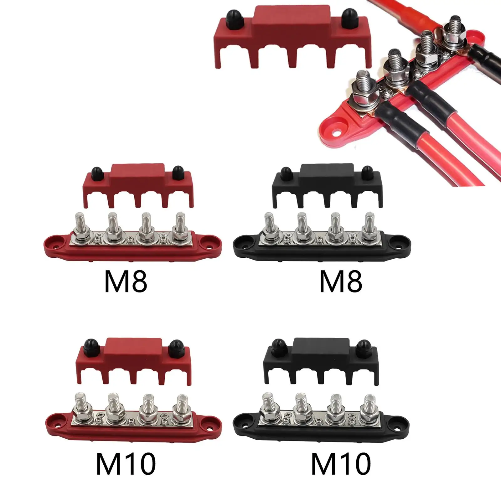 

Блок распределения питания с 4 шпильками и заменой крышки, класс 250 А, 48 В, тяжелый