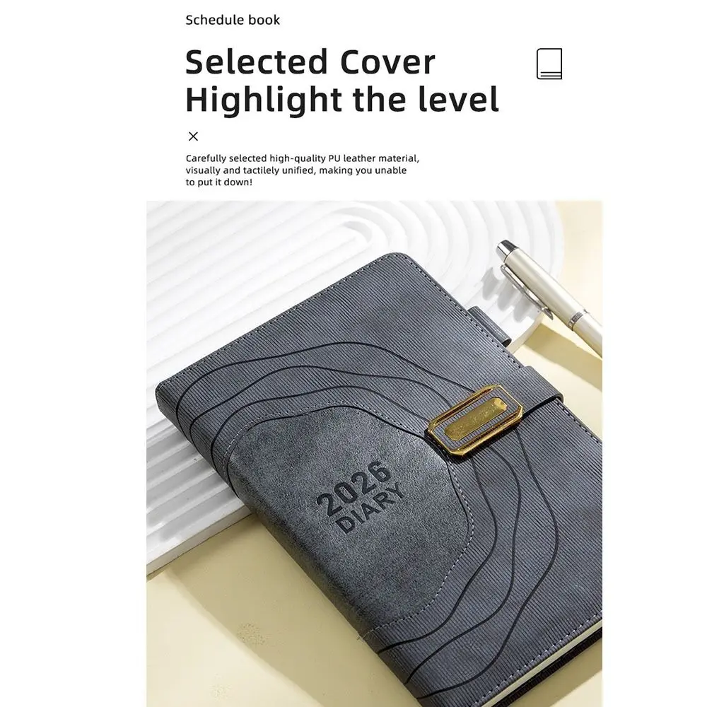 365 Days Per Day 2026 English Schedule Notepad Thickened One Page Plan Book A5 Agenda Planning Notebook Efficiency