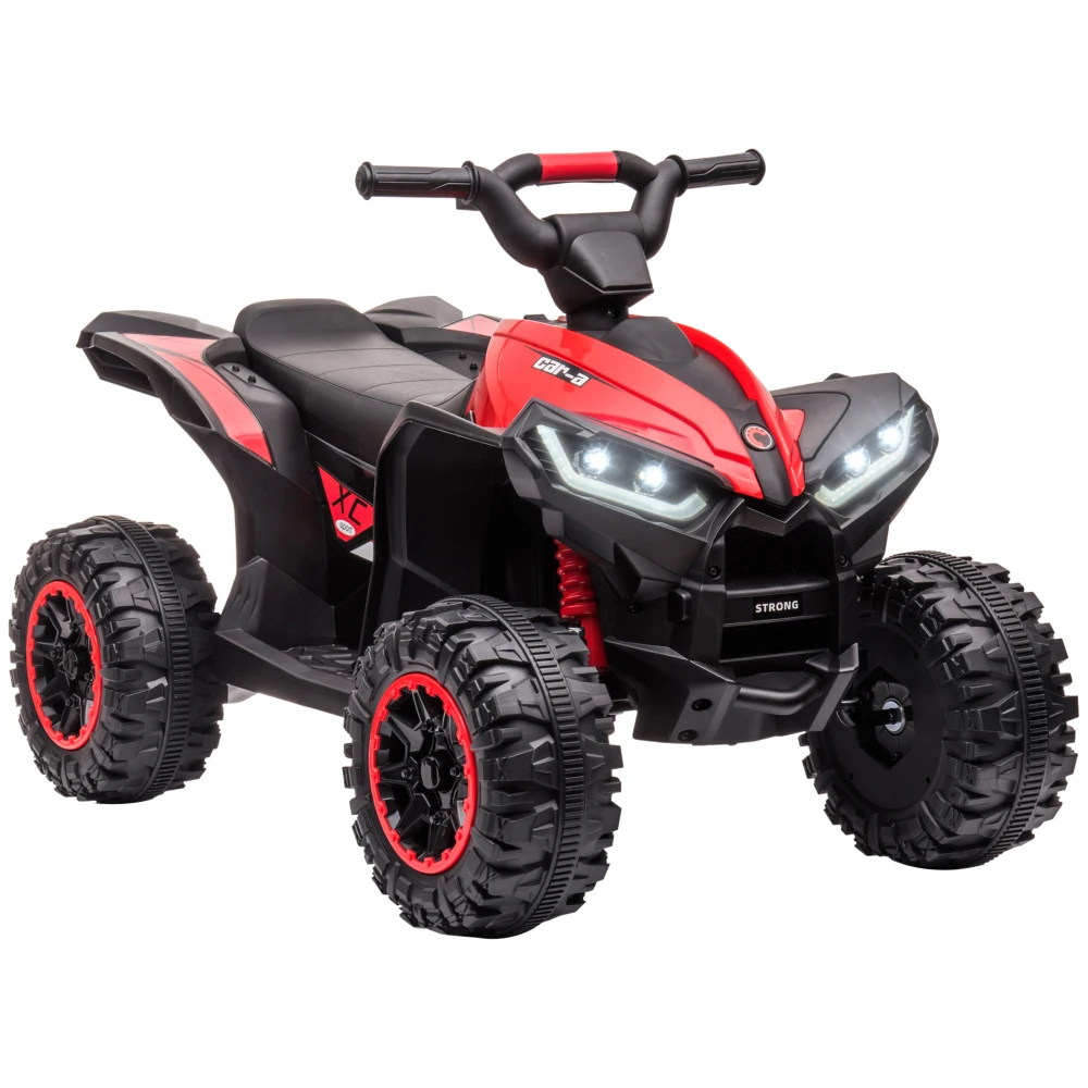 12V Kids ATV Quad Car with Forward & Backward Function, Four Wheeler for Kids with Wear-Resistant Wheels,  Electric Ride-on