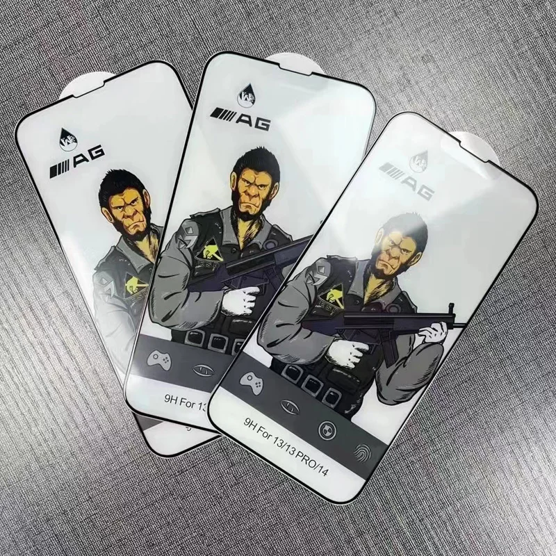 10 قطعة/الوحدة آيفون 16 15 14 13 12 11 برو mini XS MAX XR 6 7 8 Plus ESD AG ماتي الغوريلا الزجاج المقسى واقي للشاشة