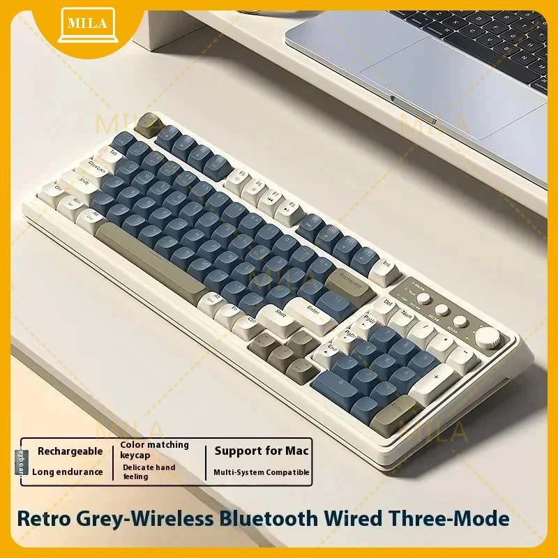 

FOR Aula Tarantula S99 Keyboard Wireless Bluetooth Connection Three Mode Game Office Machine Feel Ergonomic Spider Keyboard