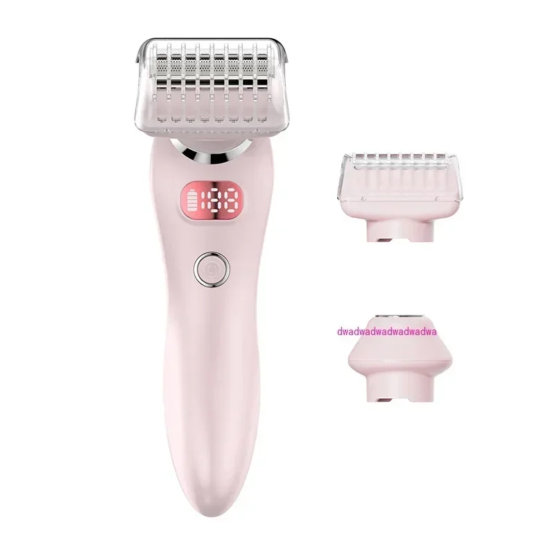 Double head shaver for women shaving with pubic hair