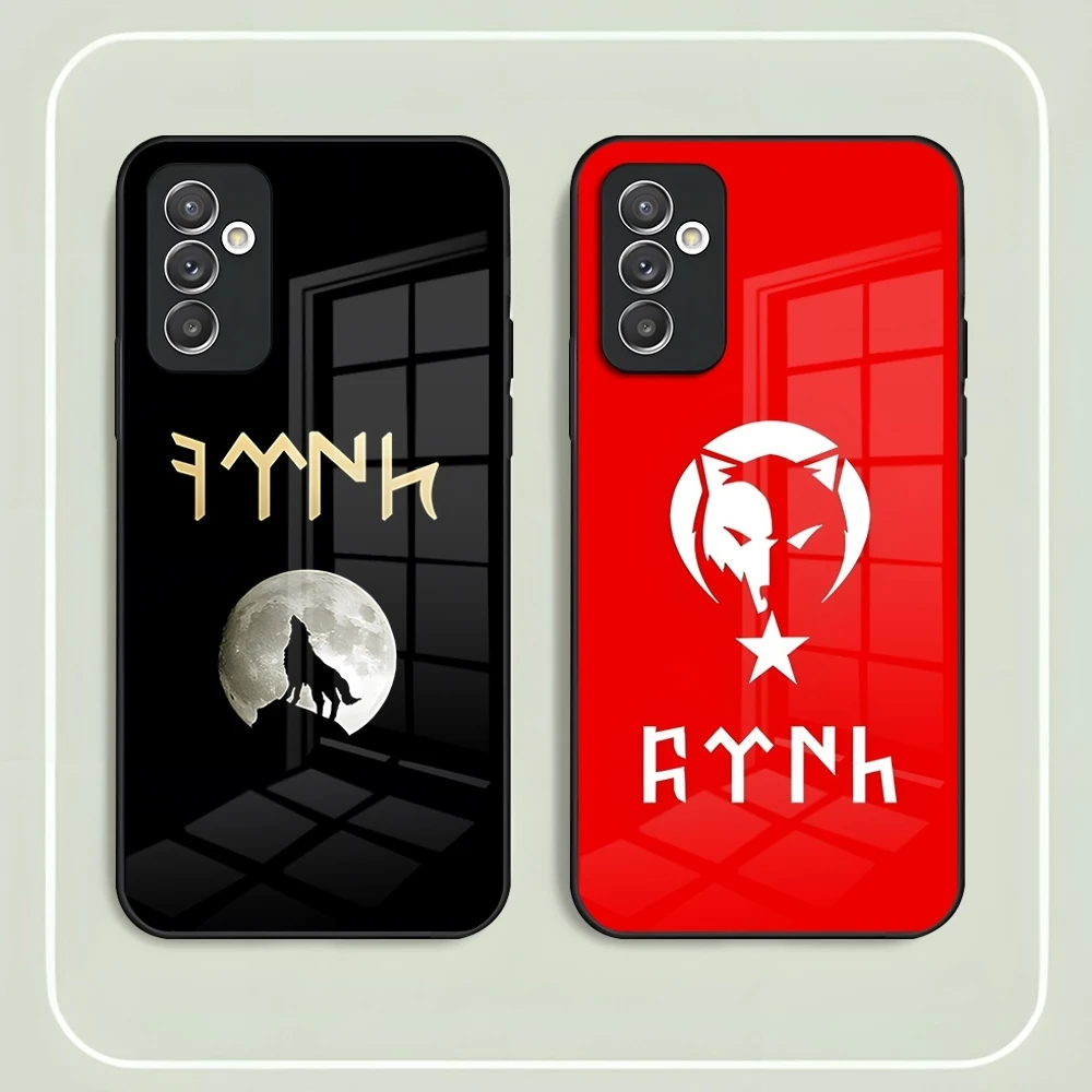 Turk Wolf Turkey Flag Phone Case For Samsung S26 S24 Ultra S22 S23 S25 S20 Fe S21 Plus A16 A54 A34 A53 Glass Cover