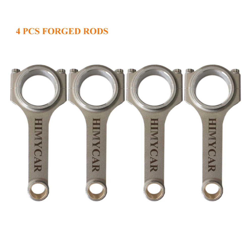 HIMYCAR AUTO ENGINE PARTS FORGED 4340 H-BEAM CONNECTING ROD FIT HONDA ACURA B18A B18B B20A B20Z