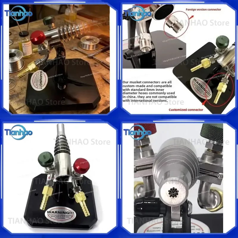 for Handheld Oxygen Propane Glass Blowing Torch Lampworking Jewelry Making Borosilicate Glass Bead Craft Tool Kit