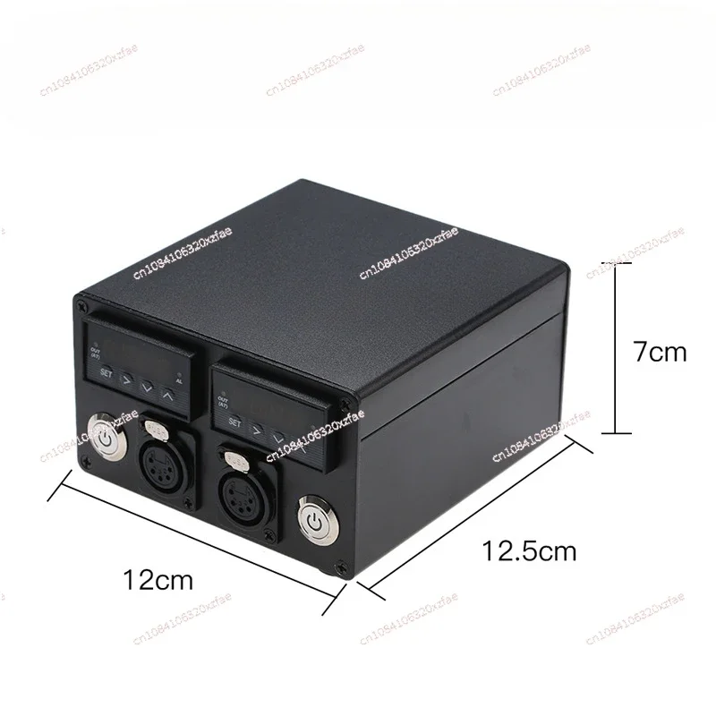 4x7 Inch Rosin Press Plate Kit with 4pcs Heating Rod & Double PID Controller Module for Various Hydraulic Presses A/H Frame