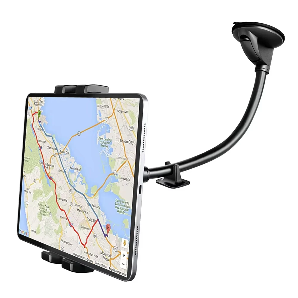 

Windshield Car Tablet Stand Mount Truck Window Dashboard Phone Holder Suction Cup Long Arm for IPad Pro 11 12.9 Air Mini 4-13"