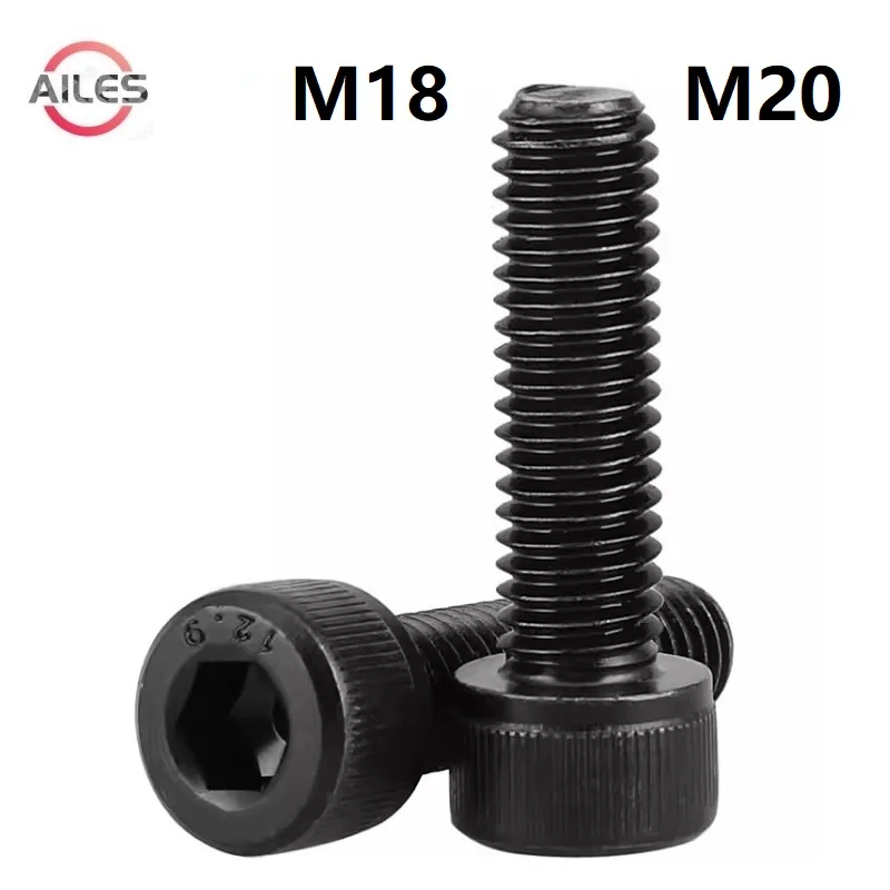 

12.9 Grade M18 M20 Hexagon Socket Cap Head Screws Full Thread Tooth Hex Bolts High Strength Carbon Steel