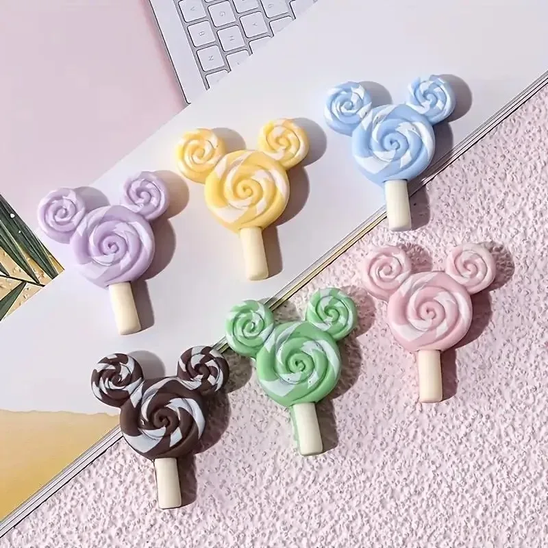 10Pcs Cartoon Resin Pendants, Mixed Color Charms for Hair Clips, Phone Cases & Scrapbooking