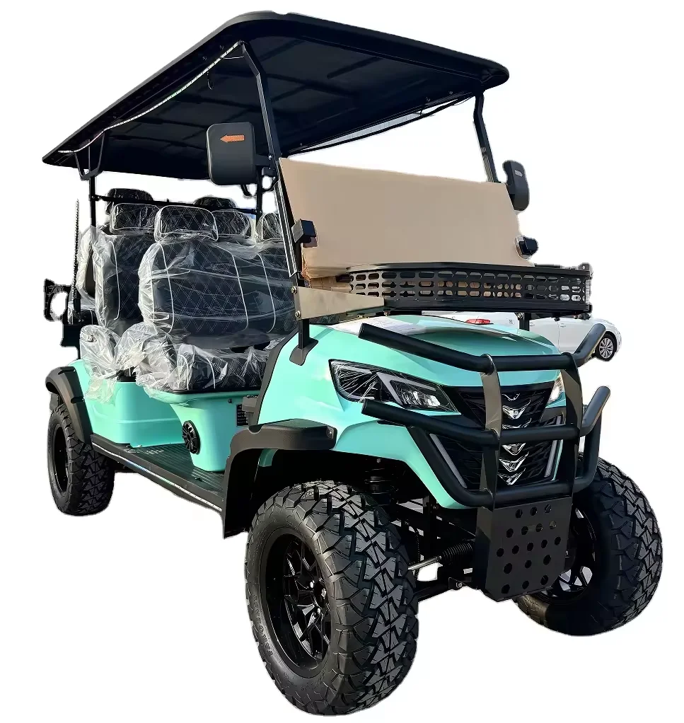 

Cheap Street Legal 48V 72V 5KW AC Motor Four-wheel Drive Off-road 2 4 6 8 Seater Electric Golf Cart