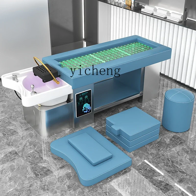 

All-Steel Moxibustion Head Therapy Bed Constant Temperature Water Circulation Fumigation Thai Shampoo Chair