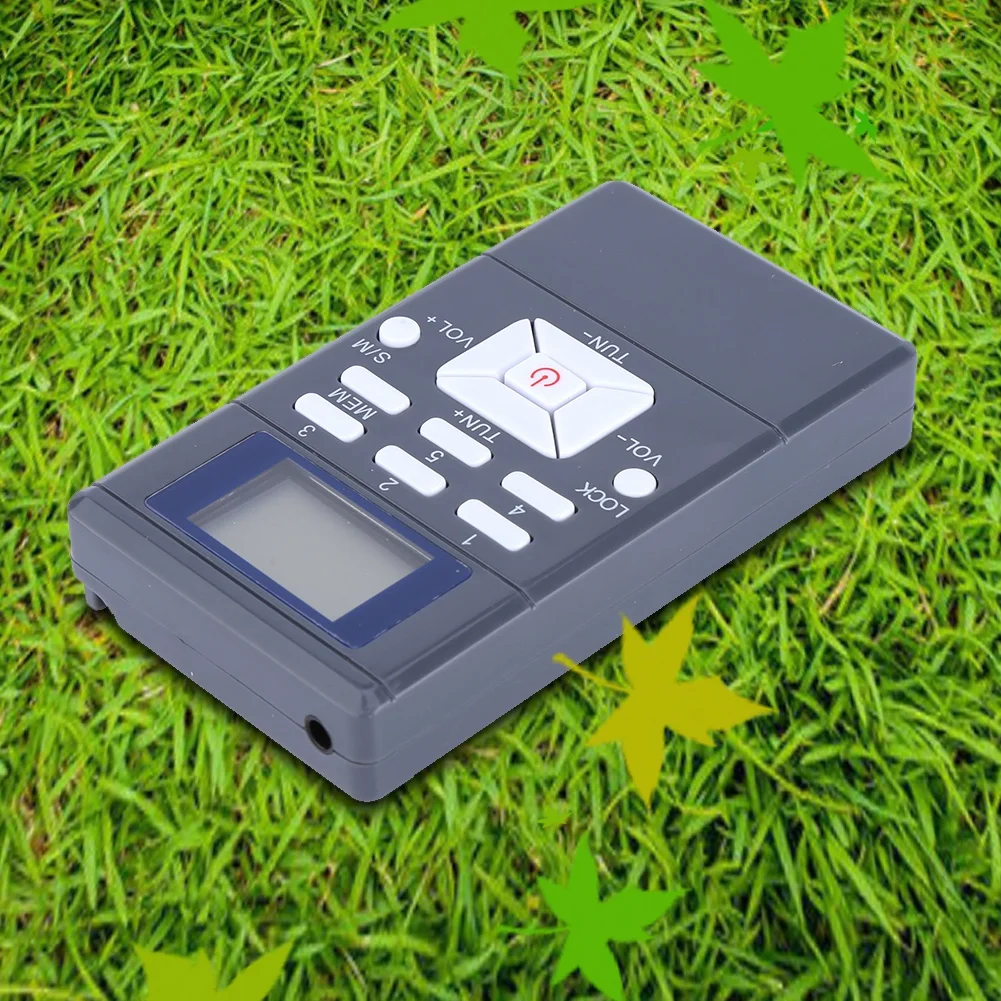 راديو رقمي راديو FM صغير محمول LCD راديو FM معالجة رقمية استقبال لاسلكي مع سماعة راديو محمول