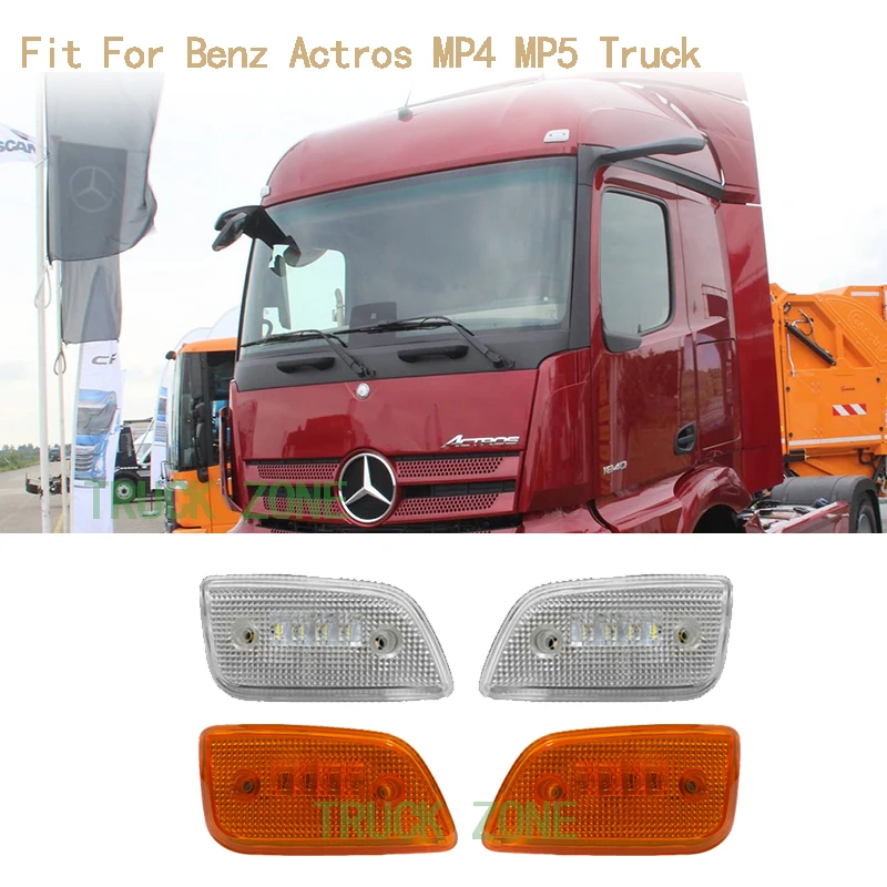 1 Pair 24V led sunvisor lamp For Mercedes Benz truck MP4 MP5 ANTOS led sunvisor lamp A9608203456