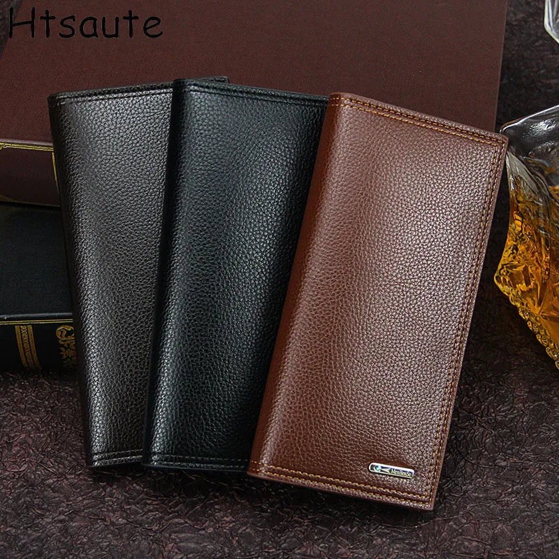 

Trendy Men's Wallet Hasp Credit Card Holder Zipper Coin Purse High-Quality PU Leather Pattern Business Long Wallet For Men