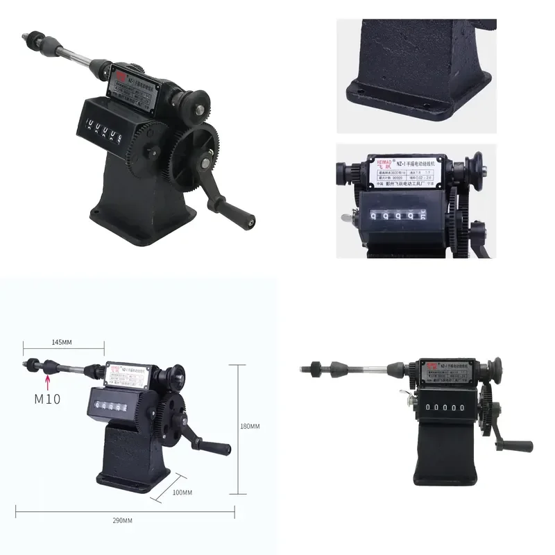 Brand For NZ-1 Manual Coil Winding Machine Handheld Coil Winder with 0-99999 Counting Test Instruments Product