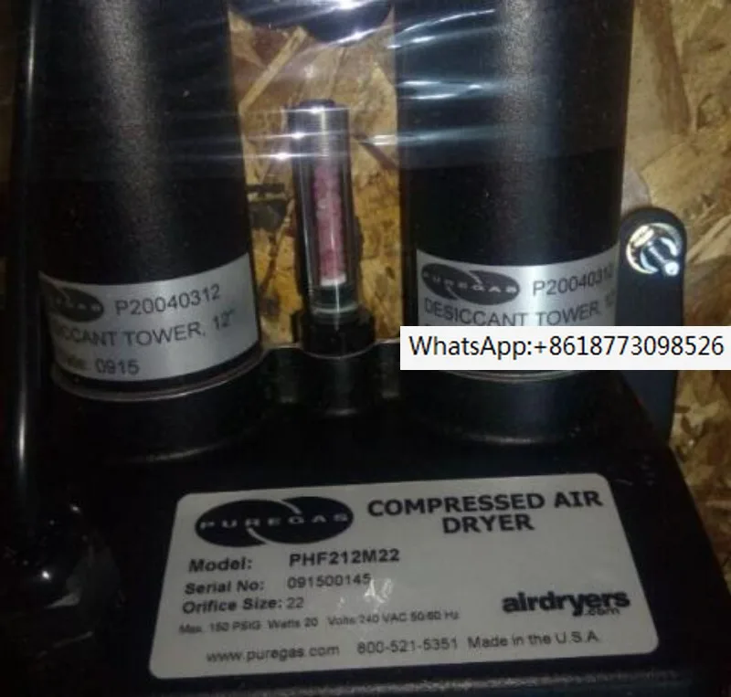 

Inventory Puregas P0111515F4 Dryer Puregas VSA3-22M-022 Heatless Dryer
