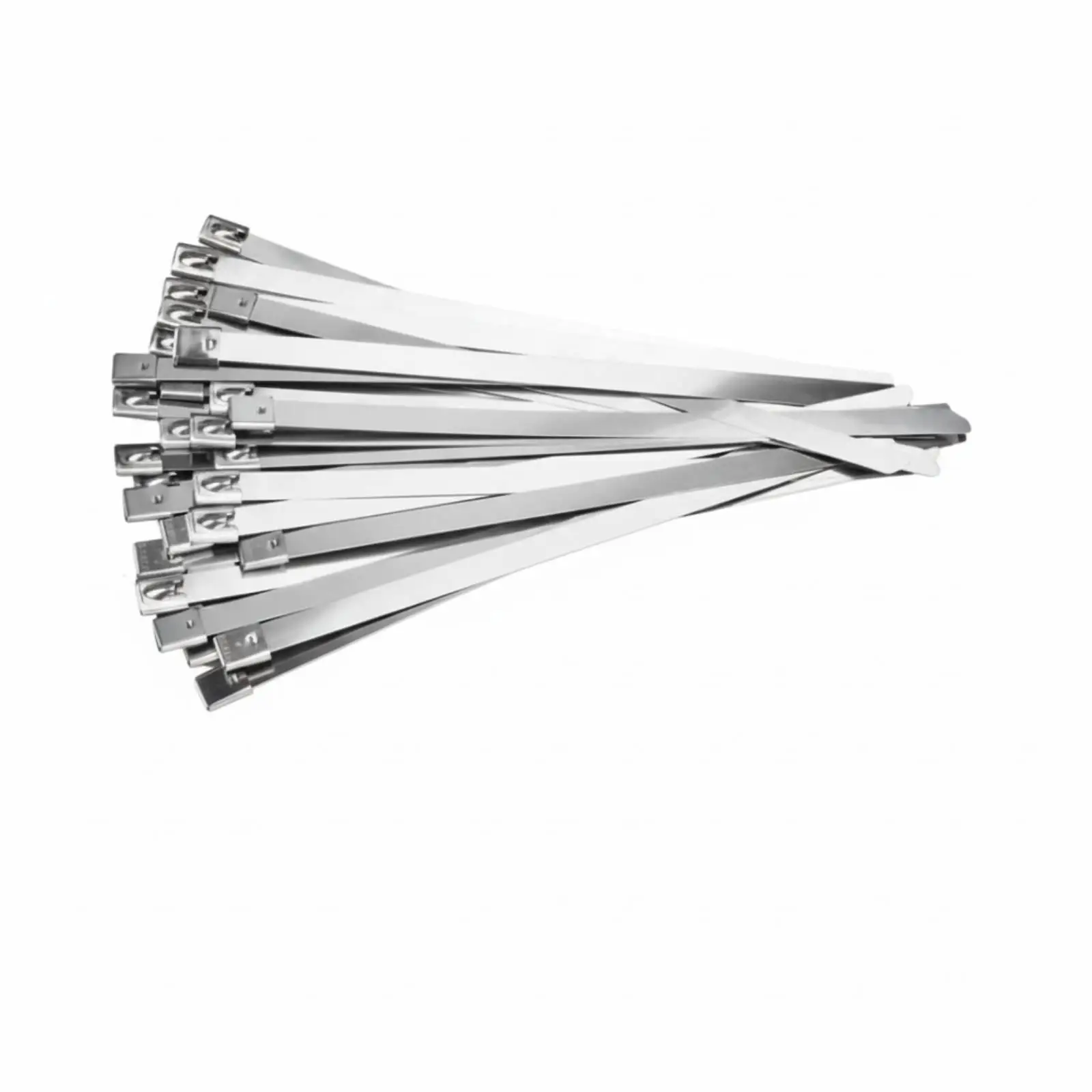 Heavy Duty Metal Zip Ties 304 Stainless Steel Self Locking Cable Strap for Outdoor Automotive Marine Durable Fix