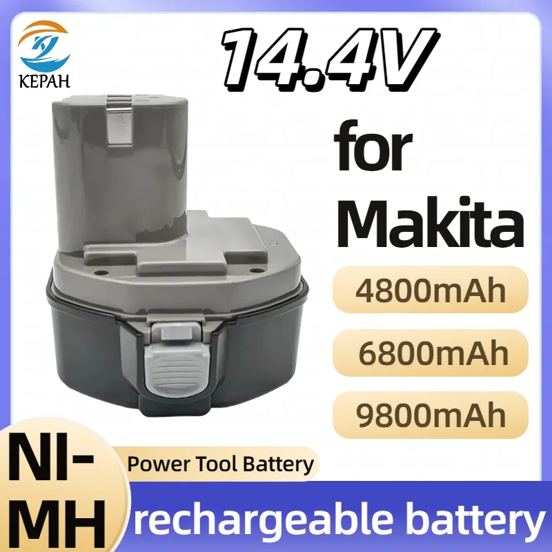 

НОВЫЙ Ni-MH аккумулятор 4,8 Ач/6,8 Ач 14,4 В для Makita PA14 1422 1433 1420 192600-1 6281D 6280D 6337D, аккумуляторная батарея для электроинструментов