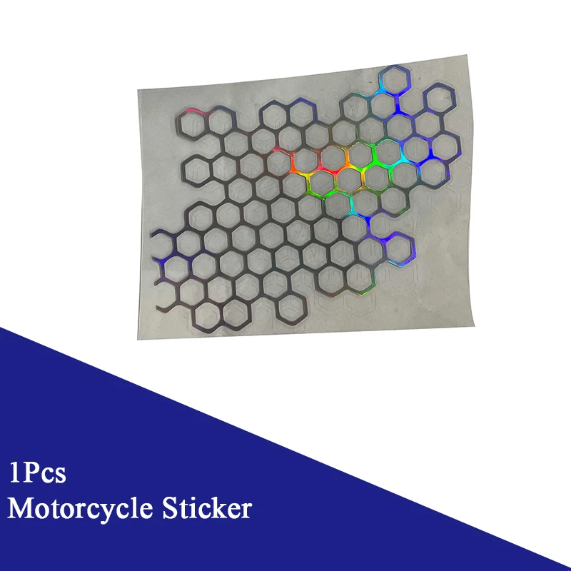 

Светоотражающая наклейка на автомобиль в виде сот, наклейка на кузов электрического мотоцикла, персонализированная сотовая модификация, креативная сетка, автомобильная наклейка