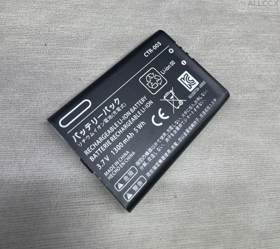 ALLCCX 3.7V 1300mAh Battery CTR-003 C/CTR-A-AB for Nintendo 2DS XL 3DS CTR-001 JAN-001 MIN-CTR-001 Switch Pro Controller