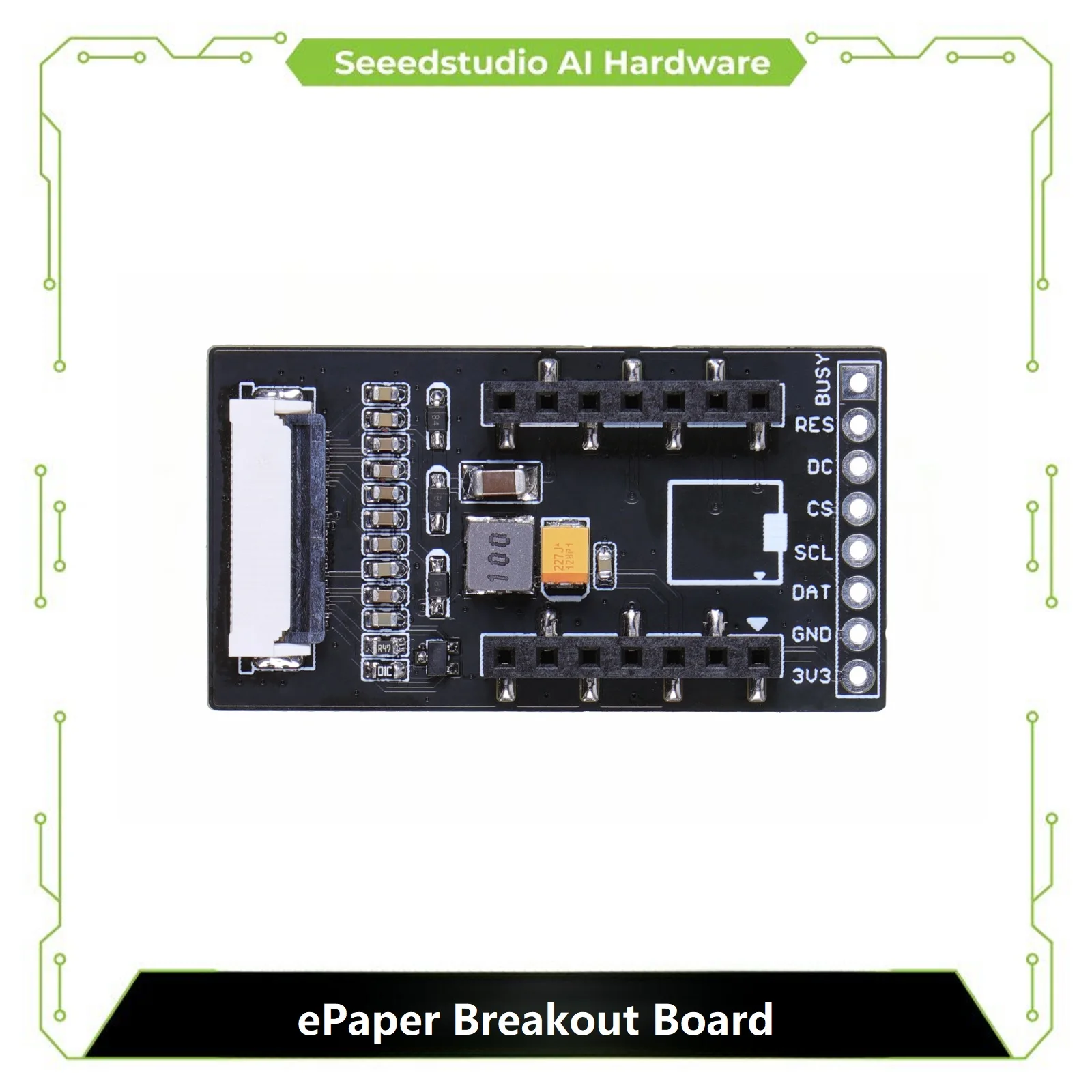 Seeed Studio ePaper Breakout Board-conexión FPC de 24 Pines, cabezal adicional de 8 pines 2,54, compatible con Seeed Studio XIAO