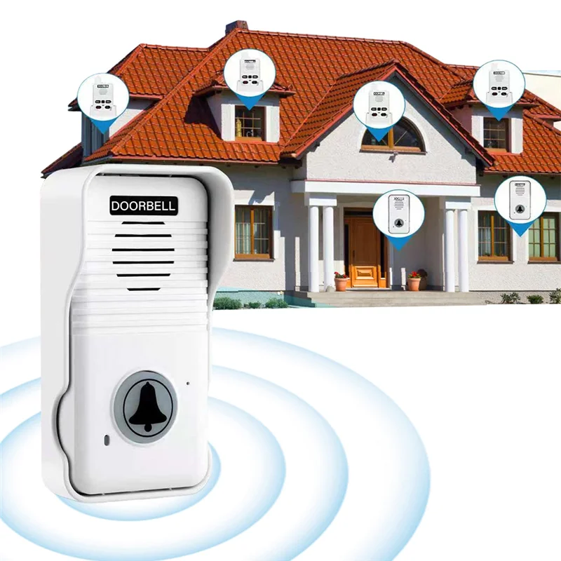 ABGI-Doorbell اتصال داخلي لاسلكي صوتي مزدوج متحرك عالي الطابق لمكتب المصنع