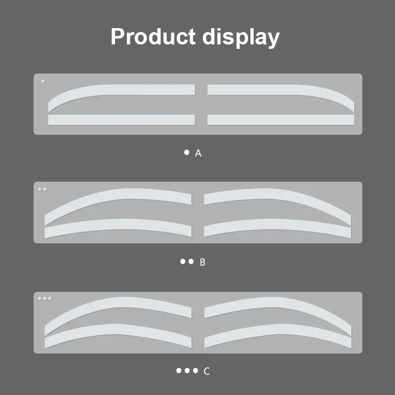 Modelli di adesivi ausiliari modellanti per tatuaggi monouso per sopracciglia Stencil per sopracciglia Strumenti per trucco semipermanente Nuovo