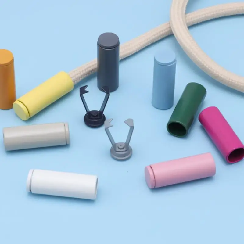 * Hot Sale 10Pcs DIY Bag Shoes Garment Lanyard Accessories Metal Rope Ends Stopper Button Cord End Lock Cap Hanging Bell Buckle