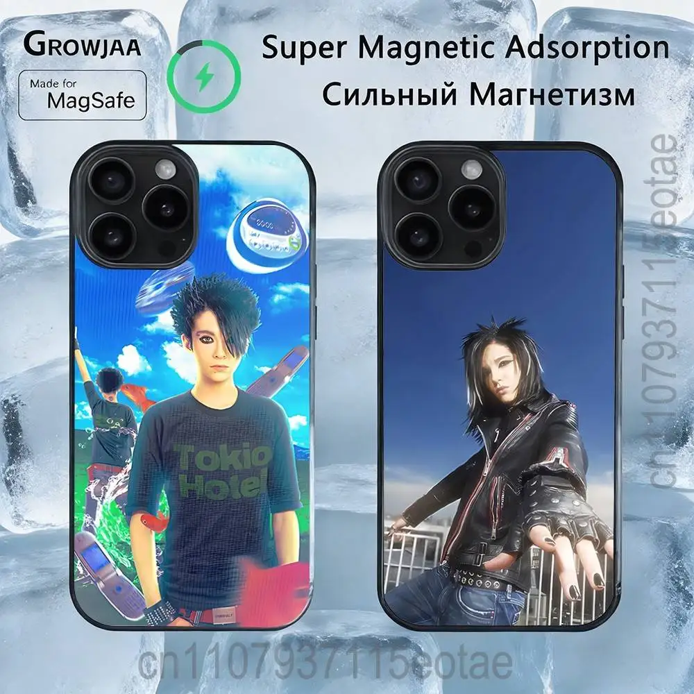 

Singer Tom Bill K-Kaulitz Magnetic Wireless Charging Case For iPhone 11,12,13,14,15,16,17,Pro,Max,Plus Shockproof Cover