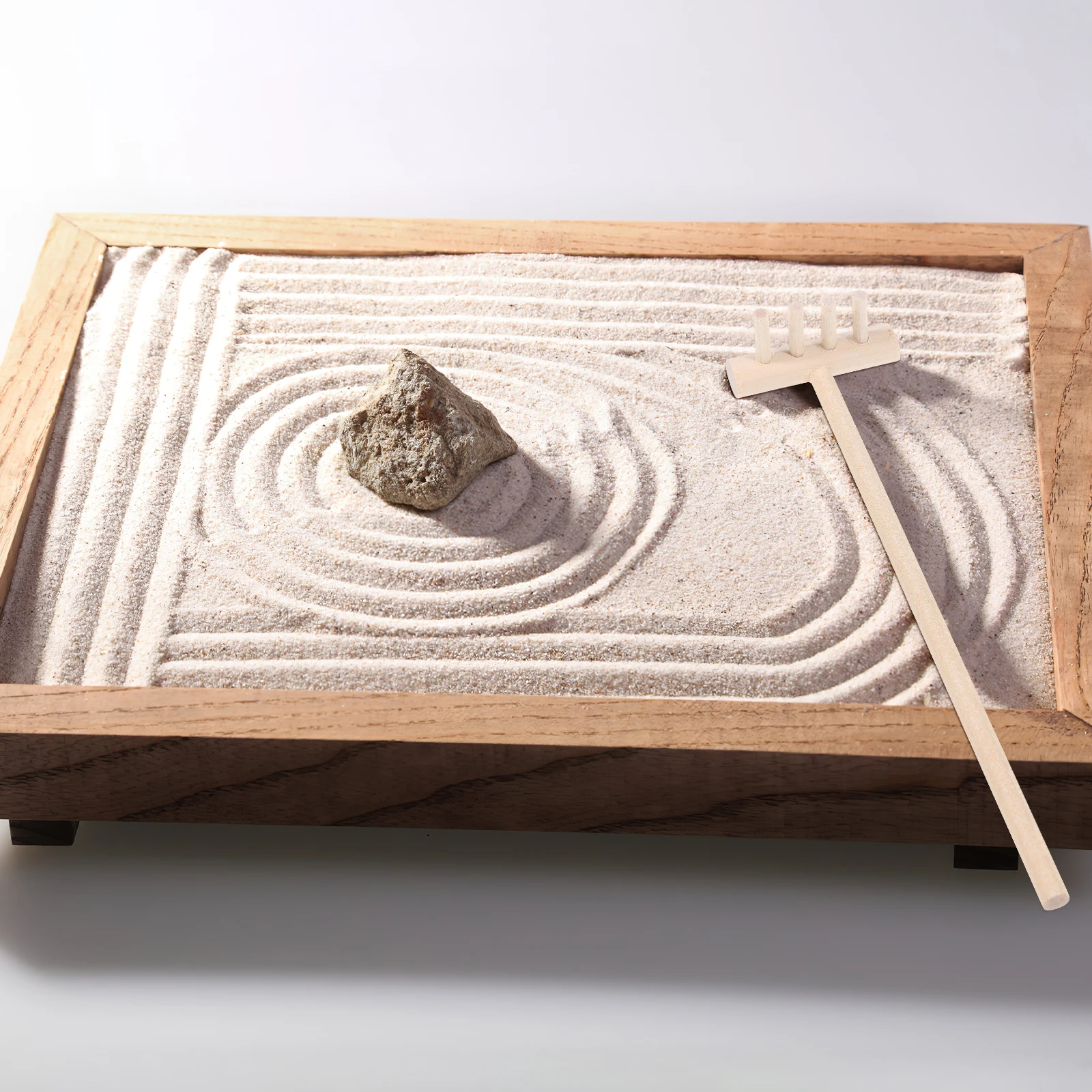 

12 Pcs Mini Rake Crafts Zen Garden Sandbox Tool Toys Kit Small Outdoor Rock Bamboo Accessories Decor Play Sand Tools