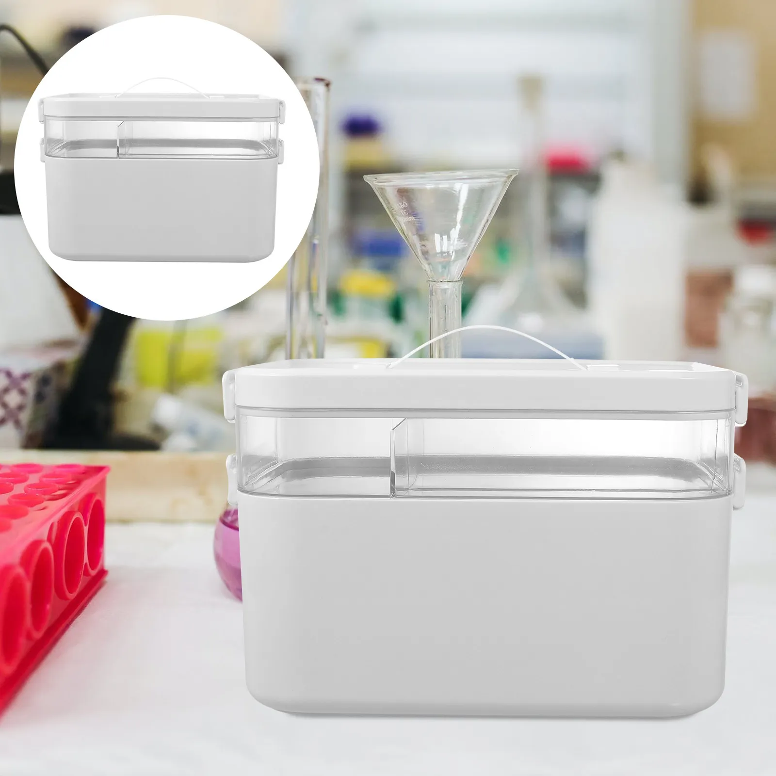 1Pcs Large Capacity Portable First-Aid Medicine Box with Handle for Household Outdoor Travel Sports Emergency Storage Versatile