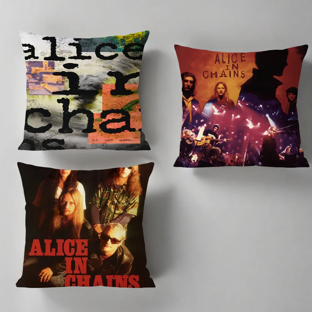 Band A-Alice In C-Chains Comfortable soft Pillow Case for Sofa Living Room Home office Decor and Protective Covers