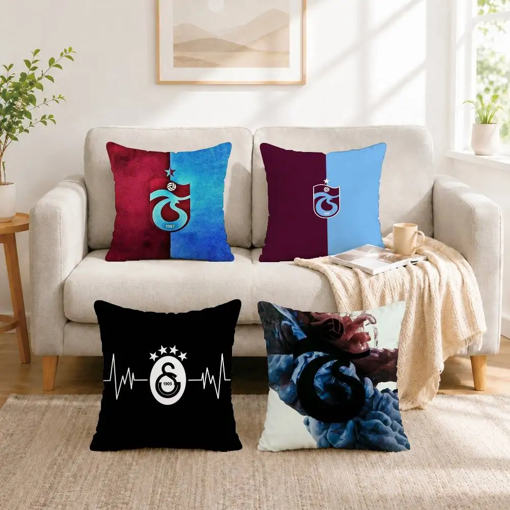 

Cool Football Club Trabzonspor Pillow Case Square Double-Sided Sofa Cushion Cover Bedroom Bedside Pillow Gift