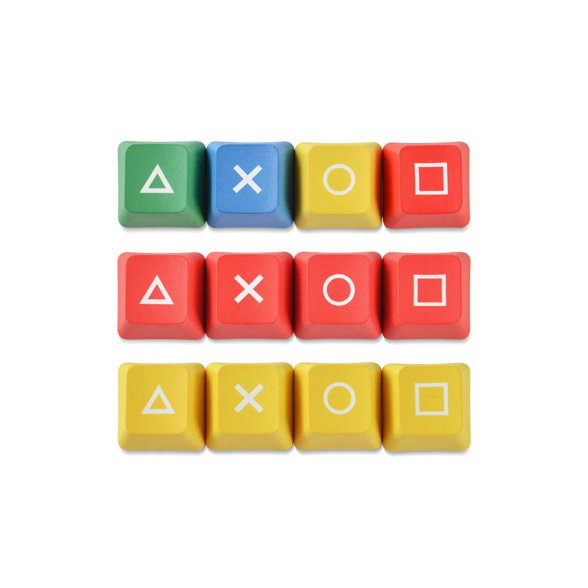 Dye Sublimation 4 keys Arrow keys Dye Sublimation Color Yellow Black Red Mechanical Keyboard Keycaps Cross Shaft