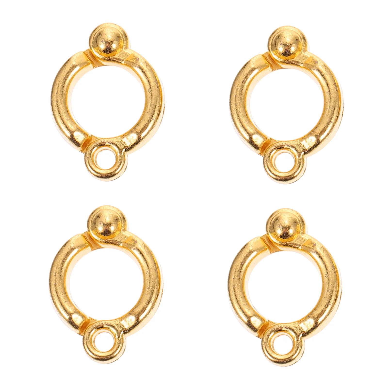 

4 Pcs Stainless Steel Leg Rings Simple Bird Parrot Foot Opening Accessories Durable Outdoor Metal Ankle Easy to Wear