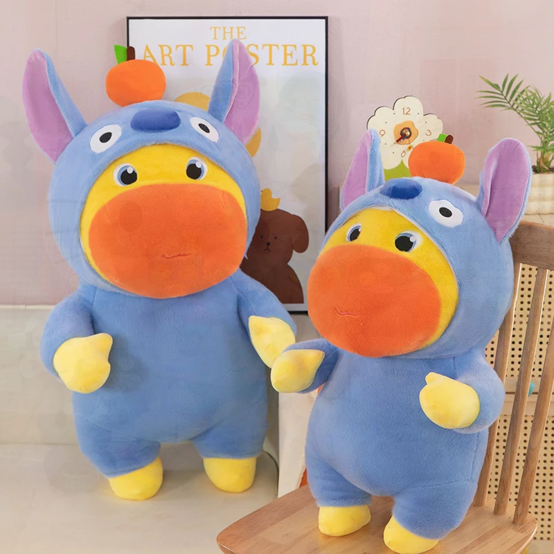 Cute Disney Stitch Capybara Transformation Plush Toy Stuffed Animal Doll Boys Girls Kids Birthday Gift Bedroom Sofa Car Bag Soft