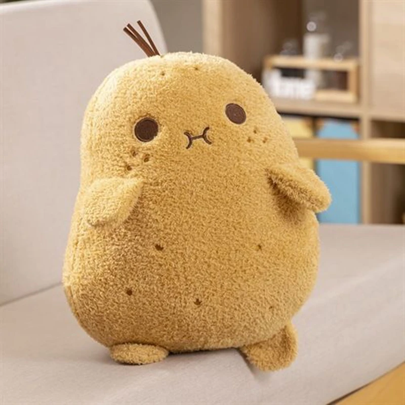 23cm Cute Potato Plush Toy Brown Figurine New Soft Plant Doll as a Birthday and Christmas Gift for Children