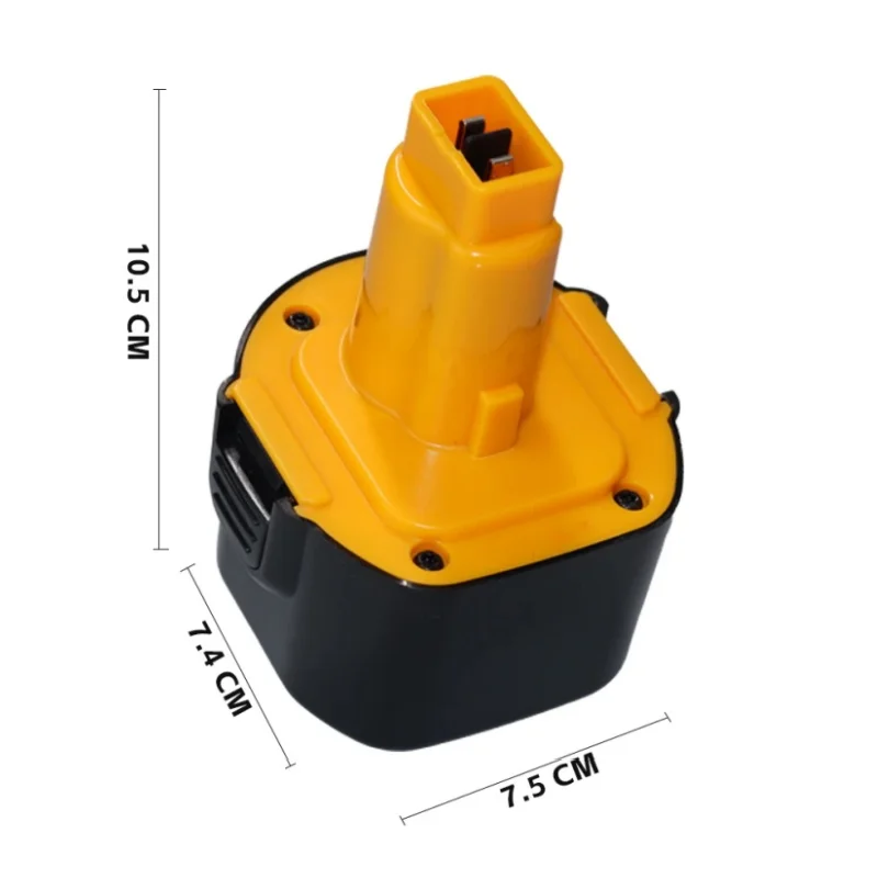 9.6V 4800mAh Ni-MH Replacement Battery Compatible for Dewalt with DE9061 DE9062 DW9061 DW9062 DE9036 DW911 DW921 DW9614 DW050