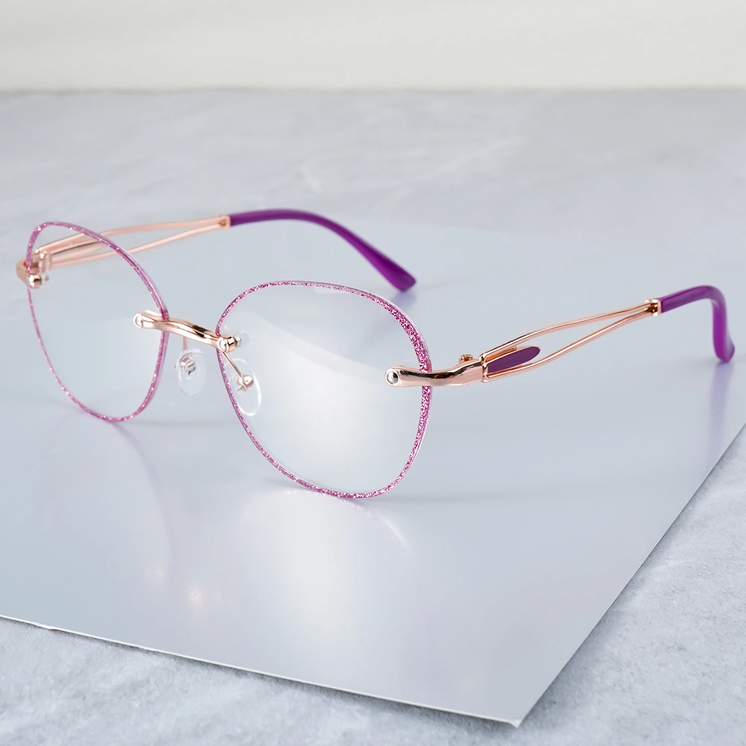 Ovale Retro-Lesebrille für Männer und Frauen – +1,00 bis +4,00 Vergrößerung, Büro- und Computergebrauch, trendige Lesebrille – Detail 11