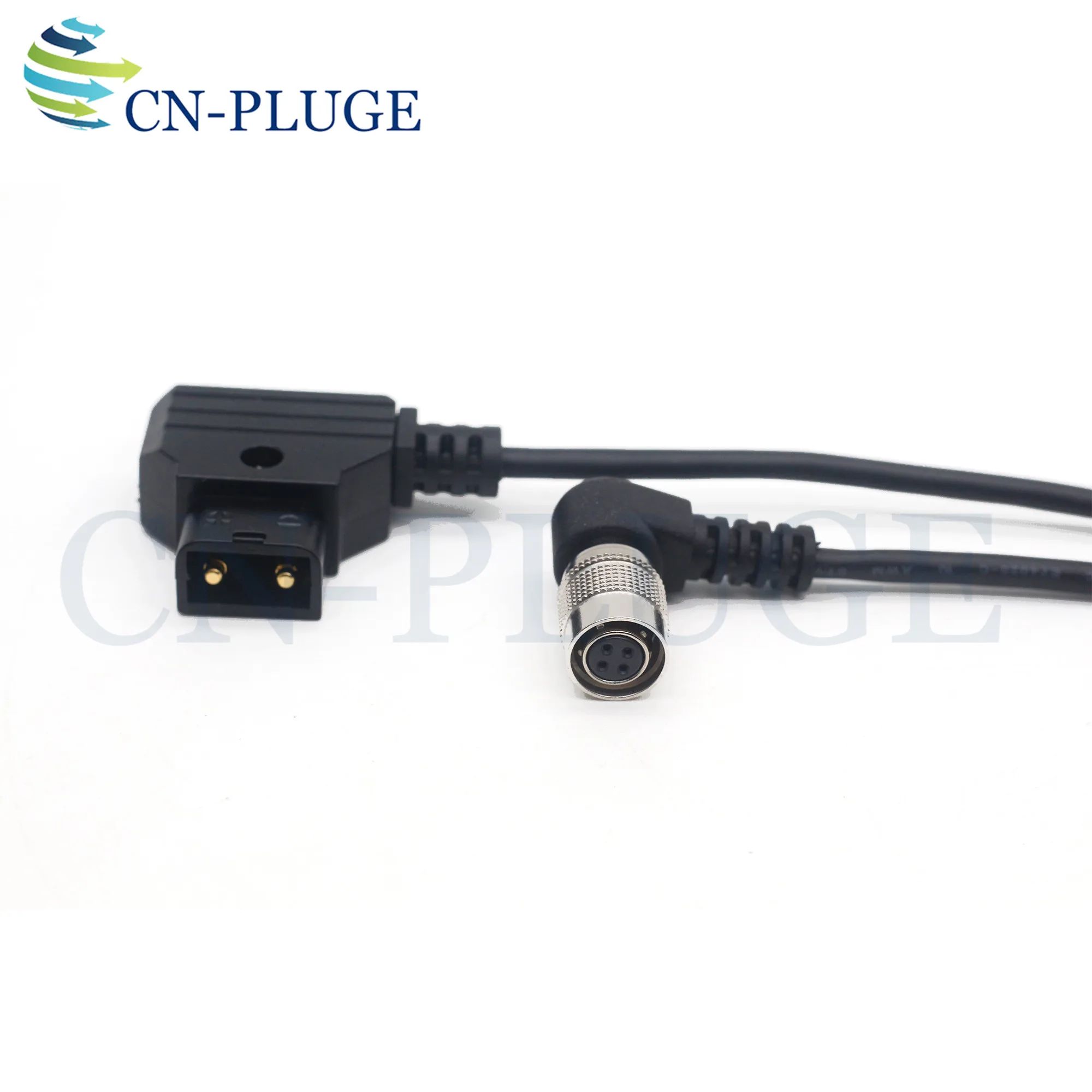 DTAP/B port to right-angle  4-pin female connector for Small HD AC7 monitor power cord various lengths