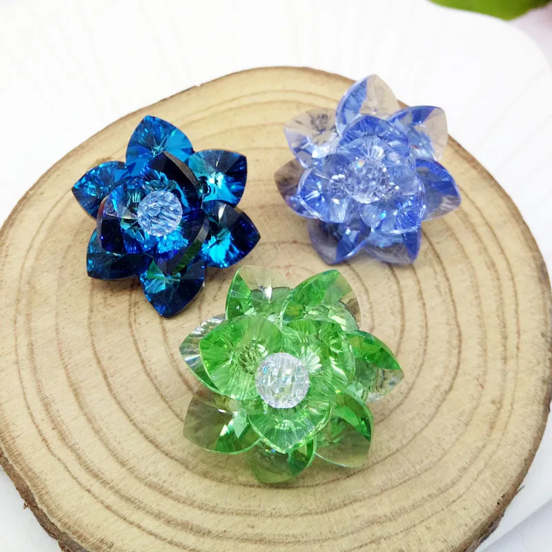 crystal flower brooch all corsage pin anti-leakage buckle