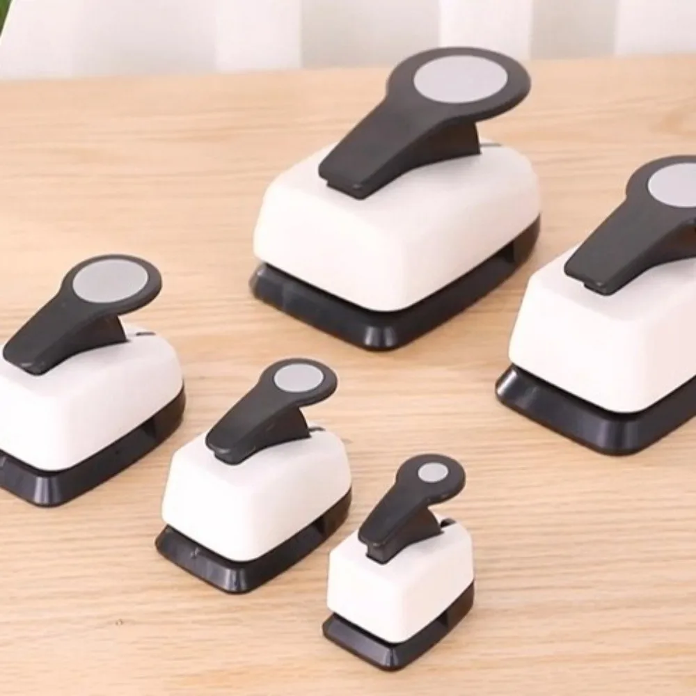 9/16/25 Mm Shape Hole Punch Labor-saving Press-Type Embossing Machine Comfortable Grip Non-slip Round Paper Punch Office Use