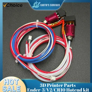 Kit Hotend Ender-3/Ender-V2/CR10 Nosel J-Head MK8 dengan Termistor Pemanas untuk KIT DIY Suku cadang Printer Ender-3/V2/ CR10 3D 10 penjualan terbaik mk8 hotend - №