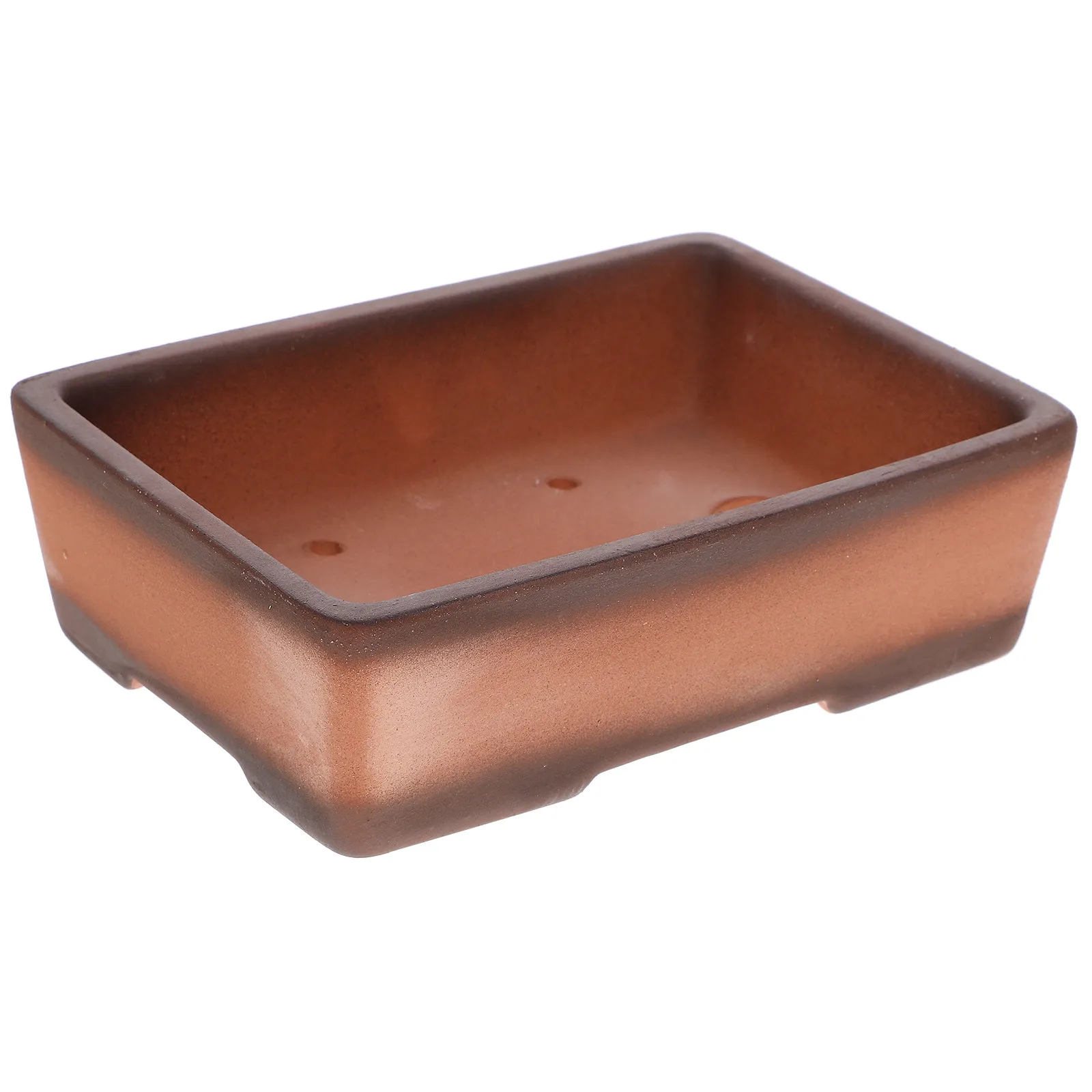 

1Pcs Purple Sand Planter Manger Basin Creative Chinese Style Flowerpot Desktop Succulent Cactus Pot Home Office