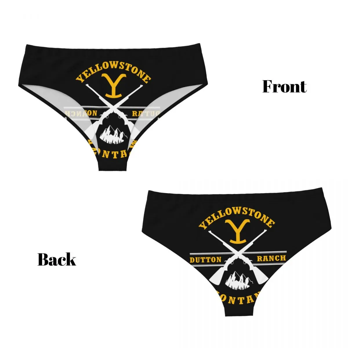 Aangepaste Yellowstones Dutton Ranch Guns korte slipje dames ademend ondergoed