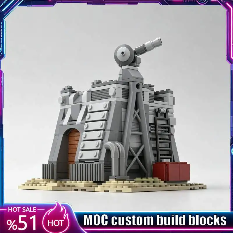NEW 461Parts Empire Outpost Base MOC Model Custom Puzzle Architecture DIY Creative Assembly Collectible Blocks Toy Display Gift