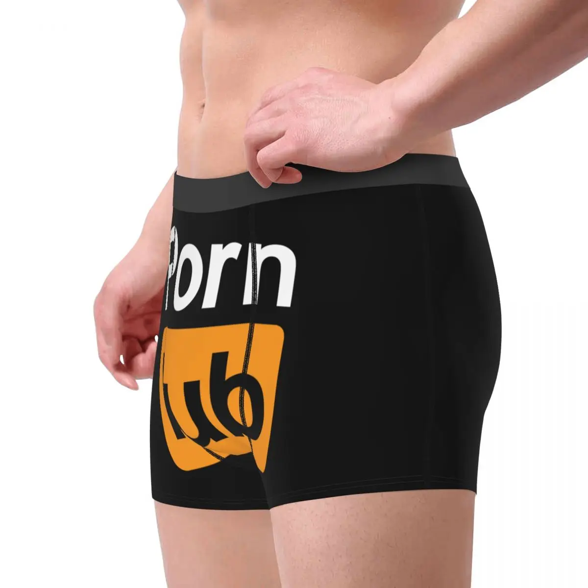 Custom Porns Hub Boxer Shorts For Men 3D Print Underwear Panties Briefs Soft Underpants