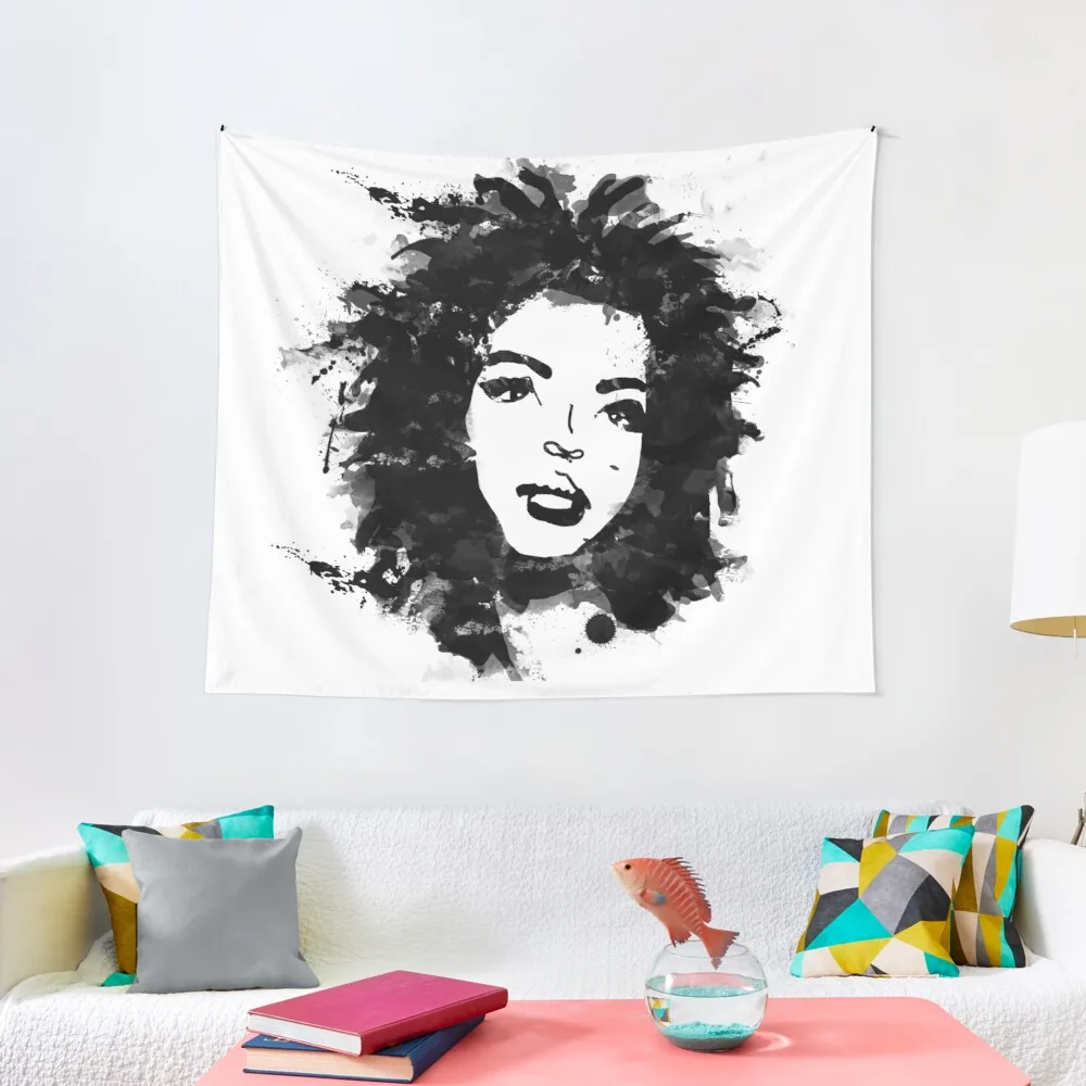 

Lauryn Hill (monochrome) Tapestry Bedroom Accessories