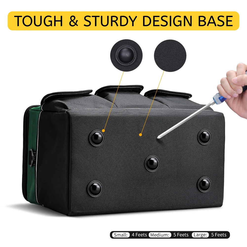 WINHUNT Tool Bag - 14 Inches/17 Inches/19 Inches, Large Capacity Top Open, Oxford Cloth, Large Storage - For Electricians