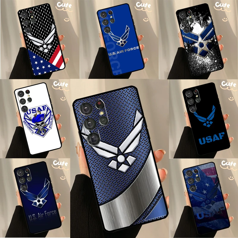 United States Air Force Case For Samsung Galaxy S23 S22 Ultra Note20 S20 S21 FE S8 S9 S10 Note10 Plus Phone Back Cover